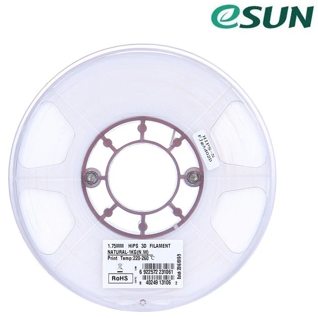Nhựa hỗ trợ in 3D printing support material HIPS 1kg/Cuộn màu White