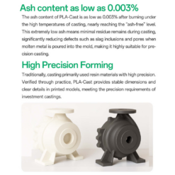 Nhựa in 3d FDM eSun PLA-Cast chuyên đúc mô hình