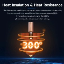 Bao silicon cụm đùn Hotend Silicone Sock cho máy in 3d Creality Ender 3 V3/ Plus/Ender 3 V3 KE/ K1/ K1C/ K1 Max...
