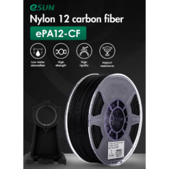 Nhựa in 3d Nylon chứa sợi carbon ESUN PA12-CF màu Black 1kg