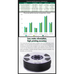 Nhựa in 3d Nylon chứa sợi carbon ESUN PA12-CF màu Black 1kg