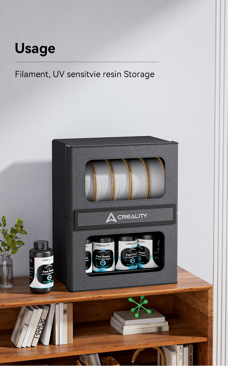 Tủ bảo quản, lưu trữ, chống ẩm Creality Filament Storage Box cho nhựa in 3D FDM và Resin