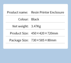 Buồng máy in 3D có hệ thống thông gió, chống bụi, lọc mùi Resin Printer Enclosure dùng cho máy in 3D Resin Creality