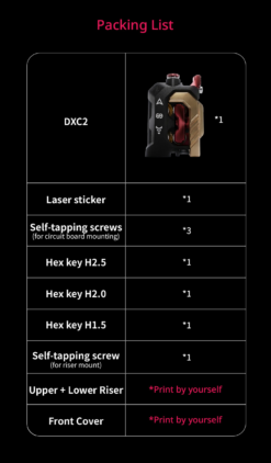 Máy đùn DXC2 Extruder cho máy in 3D Creality K2 / K2 Pro / K2 Plus