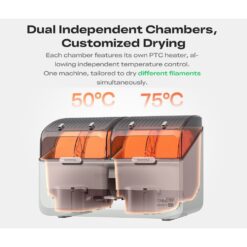 Máy sấy sợi nhựa FDM Creality Space Pi X4L Filament Dryer loại 4 cuộn max 75°C