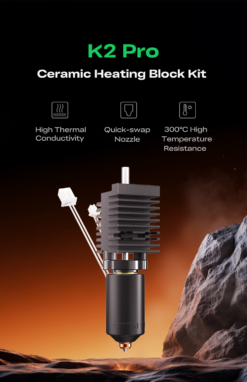 Bộ đầu đùn gốm Ceramic Heating Block Kit cho máy in 3D Creality K2 Pro