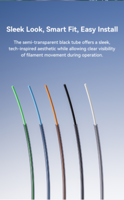 Ống PTFE Tube 2m lõi hình ngôi sao Ultra-Smooth Flow cho các dòng máy in 3D FDM tốc độ cao