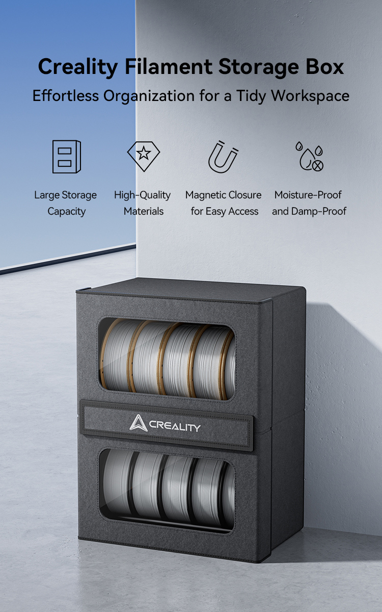 Tủ bảo quản, lưu trữ, chống ẩm Creality Filament Storage Box cho nhựa in 3D FDM và Resin