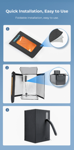Buồng máy in 3D có hệ thống thông gió, chống bụi, lọc mùi Resin Printer Enclosure dùng cho máy in 3D Resin Creality