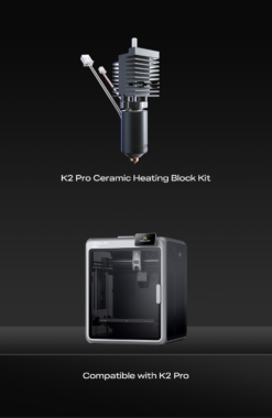 Bộ đầu đùn gốm Ceramic Heating Block Kit cho máy in 3D Creality K2 Pro